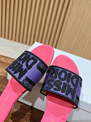 Fortok Dior Slides Pink Miss Dior Allover Pattern - 6