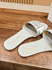 Fortok Dior Slides Gray Miss Dior Allover Pattern - 2