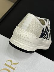 Fortok Dior Sneaker White and Black Embroidered Cotton - 3