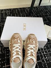 Fortok Dior Vibe Sneaker Nude Dior Oblique Technical Fabric and Transparent Rubber - 4