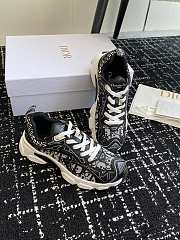 Fortok Dior Vibe Sneaker Black Dior Oblique Technical Fabric and Transparent Rubber - 3