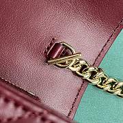 Fortok Gucci Marmont Quilted Bag Burgundy 474575 20x13x6cm - 2