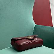 Fortok Gucci GG Marmont Bag Burgundy and White Additional Card Case  - 6