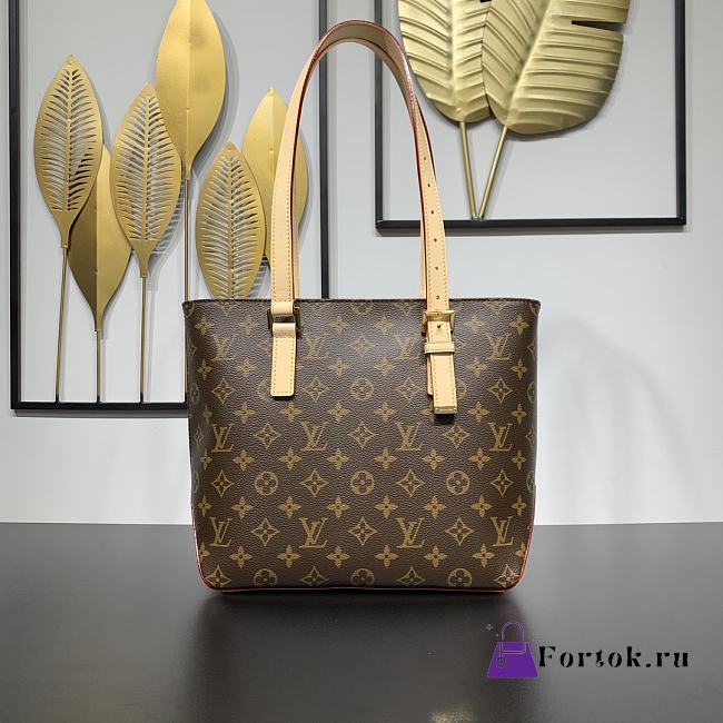 Fortok Louis Vuitton Piano Handbag Brown M12095 25x27x11.5cm  - 1