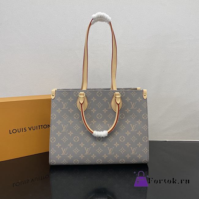 Fortok Louis Vuitton OnTheGo MM Bag Trianon Gray M12415 35x27x14cm - 1