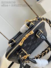 Fortok Louis Vuitton Alma BB Black Monogram Ink M12561 23.5x17.5x11.5cm - 6