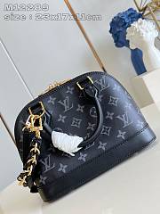 Fortok Louis Vuitton Alma BB Black Monogram Ink M12561 23.5x17.5x11.5cm - 5