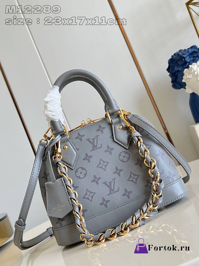 Fortok Louis Vuitton Alma BB Gray Monogram Ink M12561 23.5x17.5x11.5cm - 1