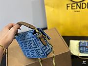 Fortok Fendi Baguette Denim Bag 20x12cm - 6