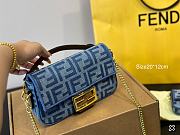 Fortok Fendi Baguette Denim Bag 20x12cm - 2