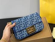 Fortok Fendi Baguette Denim Bag 20x12cm - 1