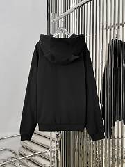 Fortok Coperni Horn Hoddie Black Cotton Sweatshirt With Embellished Hood - 6