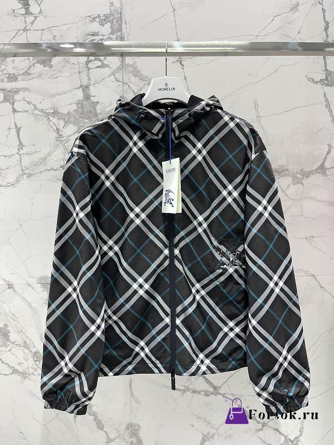 Fortok Burberry Black Check Double-sided Jacket - 1