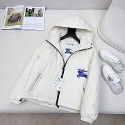 Fortok Burberry Cropped Nylon Jacket White - 1