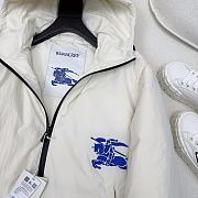 Fortok Burberry Cropped Nylon Jacket White - 5