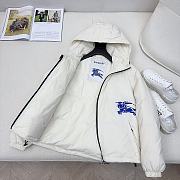 Fortok Burberry Cropped Nylon Jacket White - 4