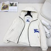 Fortok Burberry Cropped Nylon Jacket White - 3