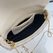 Fortok Miu Miu Matelassé Nappa Leather Bag White 18x9.5x4cm - 6