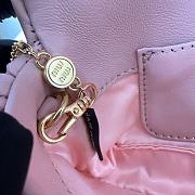 Fortok Miu Miu Matelassé Nappa Leather Bag Pink 18x9.5x4cm - 3