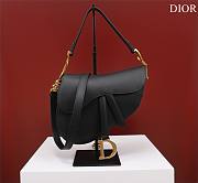 Fortok Dior Mini Saddle Bag Black 19.5x16x6.5cm - 1