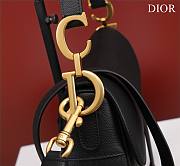 Fortok Dior Mini Saddle Bag Black 19.5x16x6.5cm - 3