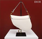 Fortok Dior Mini Saddle Bag White 19.5x16x6.5cm - 6