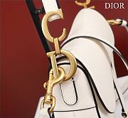 Fortok Dior Mini Saddle Bag White 19.5x16x6.5cm - 3