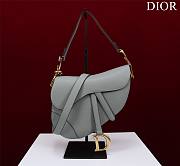 Fortok Dior Mini Saddle Bag Gray 19.5x16x6.5cm - 1