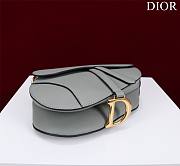 Fortok Dior Mini Saddle Bag Gray 19.5x16x6.5cm - 5