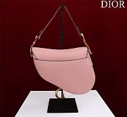 Fortok Dior Mini Saddle Bag Pink 19.5x16x6.5cm - 5