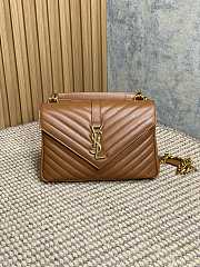 Fortok Saint Laurent Monogram Bag Brown 24x6.5x17cm - 1