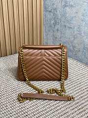 Fortok Saint Laurent Monogram Bag Brown 24x6.5x17cm - 6