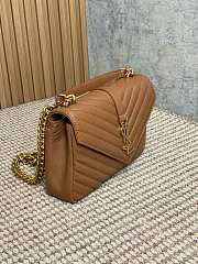 Fortok Saint Laurent Monogram Bag Brown 24x6.5x17cm - 3