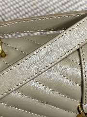 Fortok Saint Laurent Monogram Bag Beige 24x6.5x17cm - 5