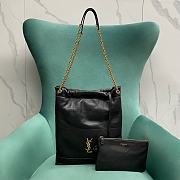 Fortok Saint Laurent Jamie 4.3 Pochon Bag In Black Lambskin 781666 28x2x33cm - 1