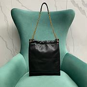 Fortok Saint Laurent Jamie 4.3 Pochon Bag In Black Lambskin 781666 28x2x33cm - 5