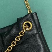 Fortok Saint Laurent Jamie 4.3 Pochon Bag In Black Lambskin 781666 28x2x33cm - 2