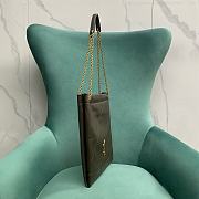 Fortok Saint Laurent Jamie 4.3 Pochon Bag In Green Khakhi Lambskin 781666 28x2x33cm - 5
