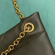 Fortok Saint Laurent Jamie 4.3 Pochon Bag In Green Khakhi Lambskin 781666 28x2x33cm - 4