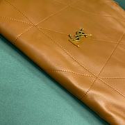 Fortok Saint Laurent Jamie 4.3 Pochon Bag In Brown Lambskin 781666 28x2x33cm - 5