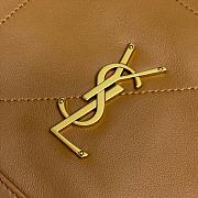 Fortok Saint Laurent Jamie 4.3 Pochon Bag In Brown Lambskin 781666 28x2x33cm - 6