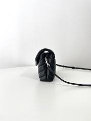 Fortok Saint Laurent LouLou Mini Bag in Black Silver Hardware 678401 20x14x7.5cm - 6