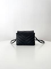 Fortok Saint Laurent LouLou Mini Bag in Black Silver Hardware 678401 20x14x7.5cm - 4
