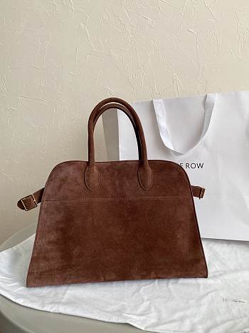 Fortok The Row Tote Bag Margaux15 in Dark Brown 38×24×27cm