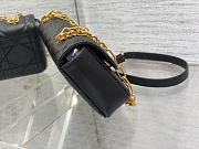 Fortok Dior Miss Daisy Mini Bag Black Macrocannage Lambskin 22x12.5x4cm  - 6