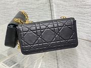 Fortok Dior Miss Daisy Mini Bag Black Macrocannage Lambskin 22x12.5x4cm  - 3