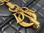 Fortok Dior Miss Daisy Mini Bag Black Macrocannage Lambskin 22x12.5x4cm  - 2