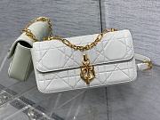 Fortok Dior Miss Daisy Mini Bag White Macrocannage Lambskin 22x12.5x4cm  - 1