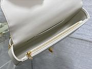 Fortok Dior Miss Daisy Mini Bag White Macrocannage Lambskin 22x12.5x4cm  - 6