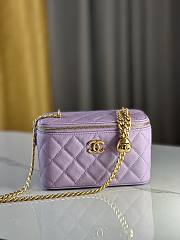 Fortok Chanel 24P Vanity Case Purple 17cm - 1